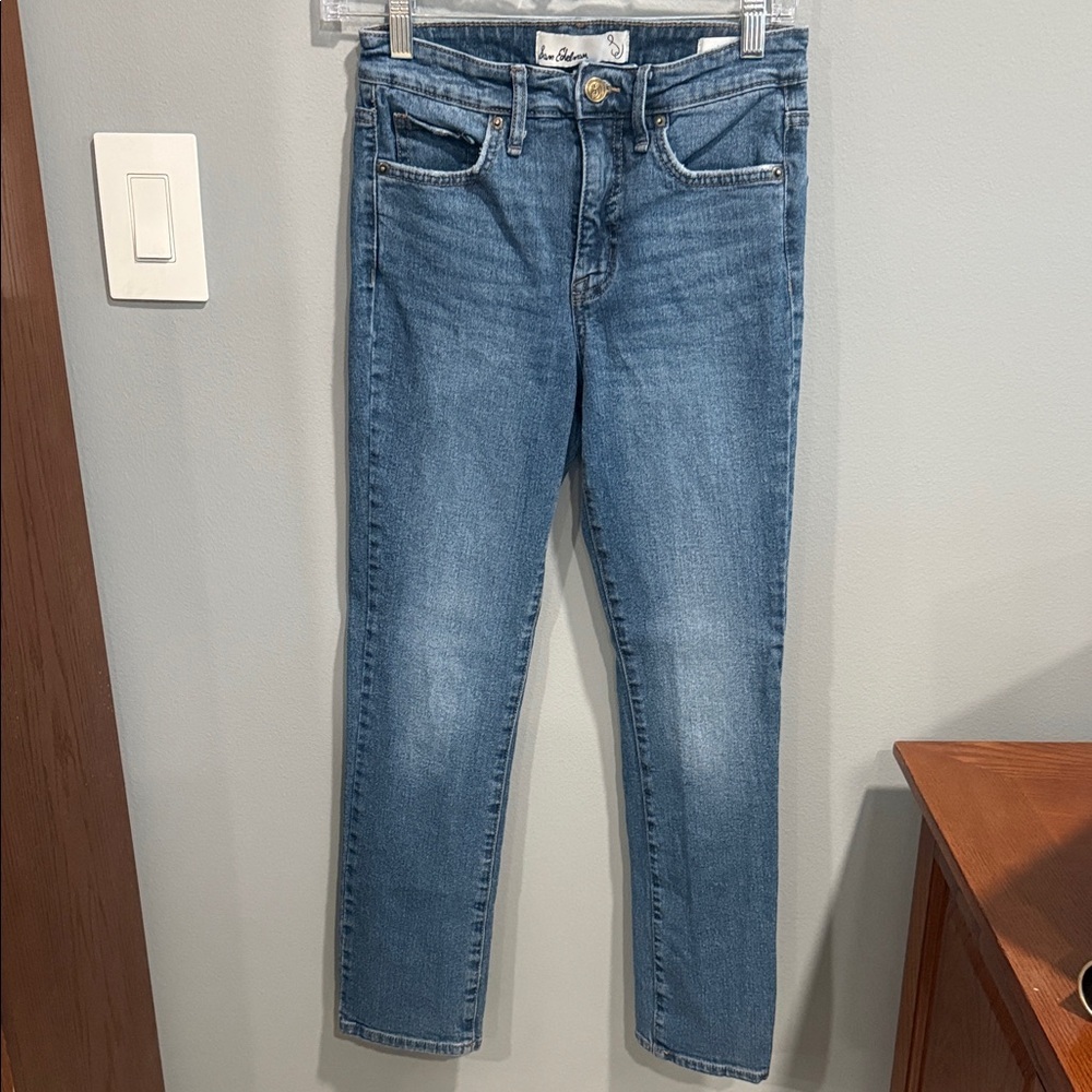 Sam Edelman Classic Straight Leg Jeans in Blue